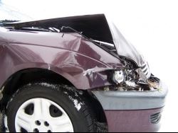 Front End Collision Car Accident